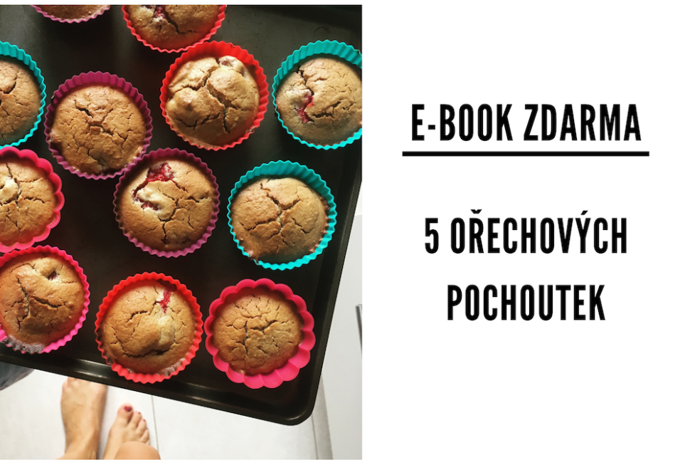 E-book zdarma, ve kterém najdete 5 receptů na ořechové svačinky. Bez lepku, mléka a cukru