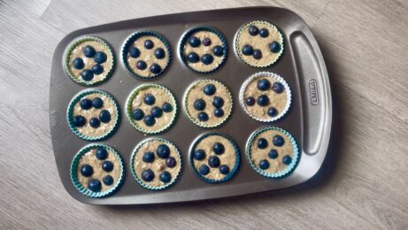 Borůvkové muffiny bez lepku, mléka a cukru